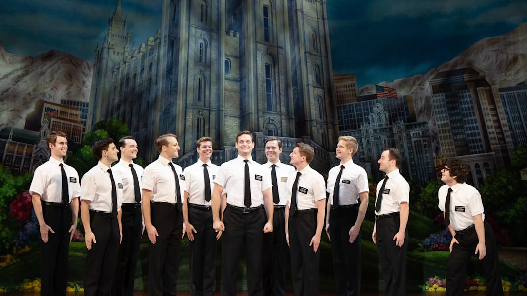 Sam McLellan and company in THE BOOK OF MORMON North American tour
