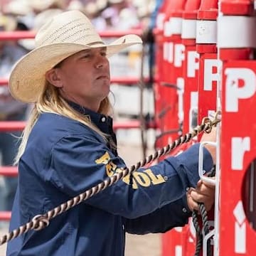Dylan Terro working at Cheyenne Frontier Days