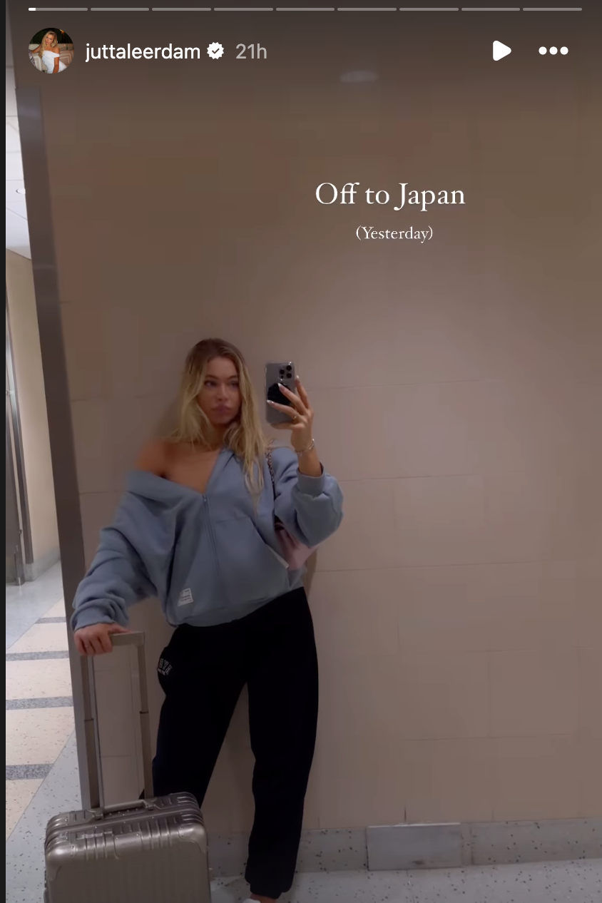 Jutta Leerdam rocks athleisure en route to Japan competition after