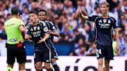 Dean Huijsen (right) was controversially sent-off last time out in La Liga.