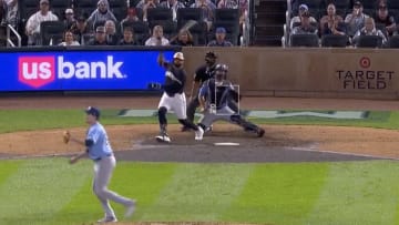 Minnesota Twins vs. Tampa Bay Rays: Carlos Santana hits a walk-off single