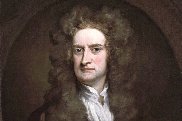 Portrait of Sir Isaac Newton by Sir Geoffrey Kneller