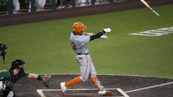Jun 7, 2026; Austin, TX, USA; Texas Longhorns outfielder Aiden Robbins
