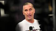 ASU head coach Bobby Hurley speaks to the press at Weatherup Center in Tempe, Ariz. on June 4, 2025.