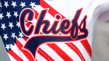 Peoria RHP Max Rajcic throws against the Cedar Rapids Kernels in Game 1 of the Midwest League West Division Championship Series on Tuesday, Sept. 12, 2023 at Dozer Park in Peoria. The Chiefs won 4-3.