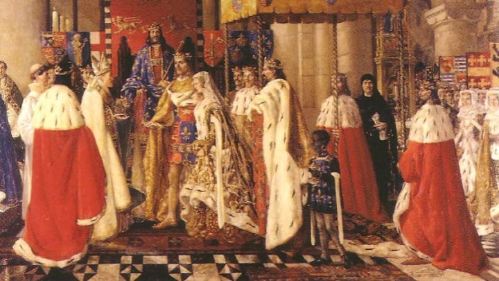 painting of the marriage of john of gaunt and blanche, duchess of lancaster