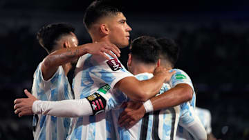 La Selección Argentina, unida en busca de la clasificación.