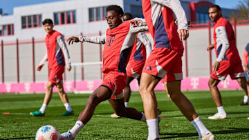 Alphonso Davies konnte wieder im Teamtraining mitmischen Alphonso Davies konnte wieder im Teamtraining mitmischen