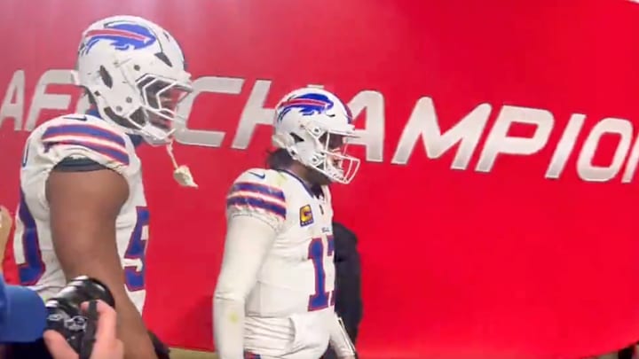 This had to be pretty rough for Josh Allen. 