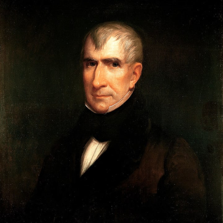 Portrait of President William Henry Harrison by James Reid Lambdin