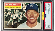 1956 Topps Mickey Mantle that sold for a record high $414,800