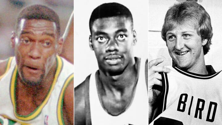 Shawn Kemp (from left), Oscar Robertson and Larry Bird.

Playersdraft