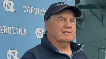 UNC football coach Bill Belichick during a press conference.