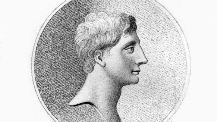 Caesar Augustus, Roman emperor, (19th century). Artist: E Harding