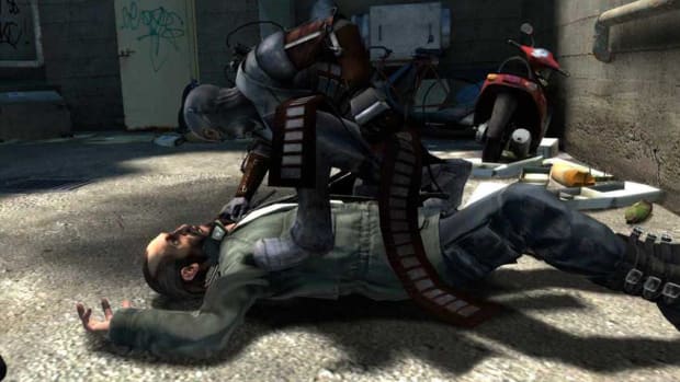 The player pins down an NPC in cancelled Arkane game The Crossing