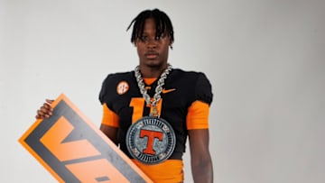 Quarterback Faizon Brandon during a visit to the University of Tennessee