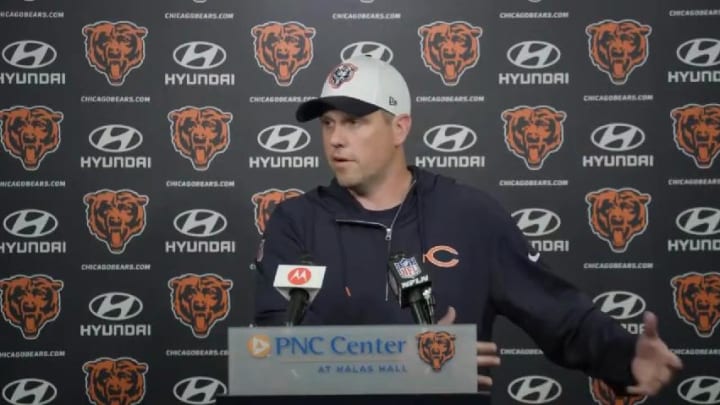 Bears offensive coordinator Shane Waldron had to explain Sunday's fewest yards by a Bears offense since 2021.