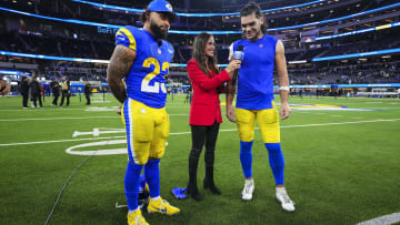 Kyren Williams, Kaylee Hartung, Puka Nacua,  Los Angeles Rams