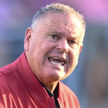 Arkansas Razorbacks coach Sam Pittman might look worried but he's determined to turn the Hogs' season around.