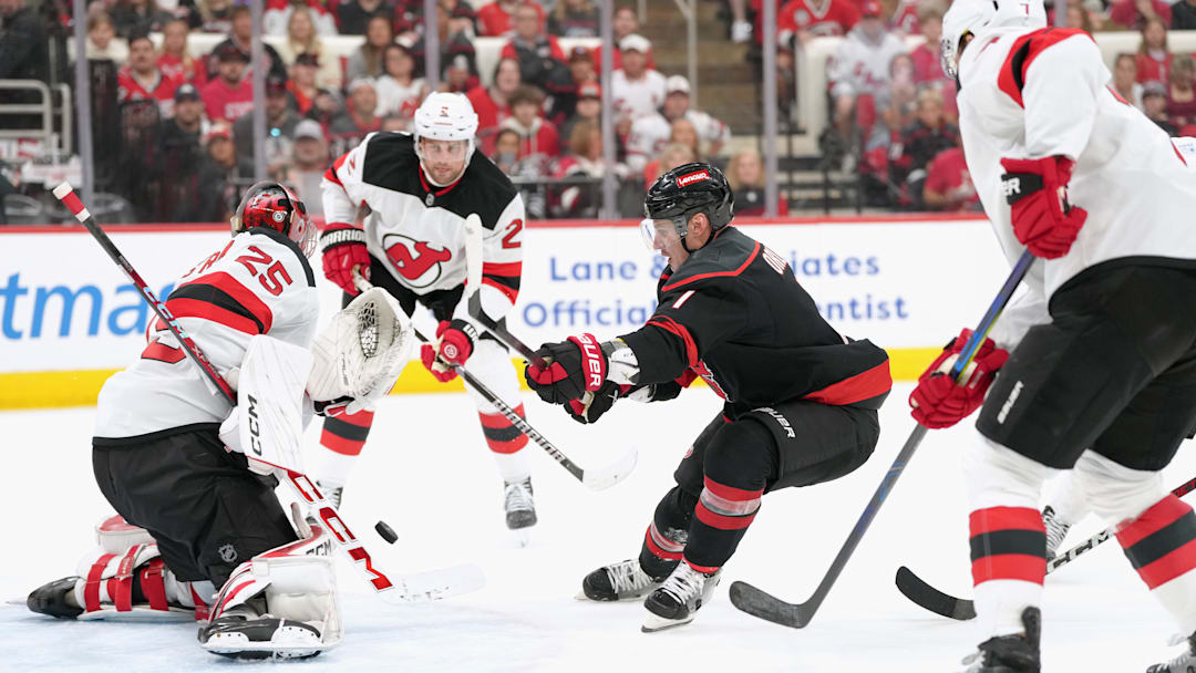 New Jersey Devils v Carolina Hurricanes - Game One