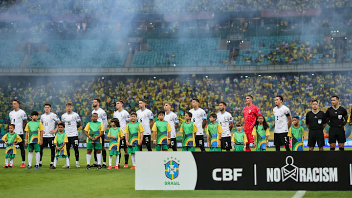 Guillermo Varela, Rodrigo Bentancur, José Giménez, Darwin Nunez, Sergio Rochet, Maximiliano Araújo, Manuel Ugarte, Olivera