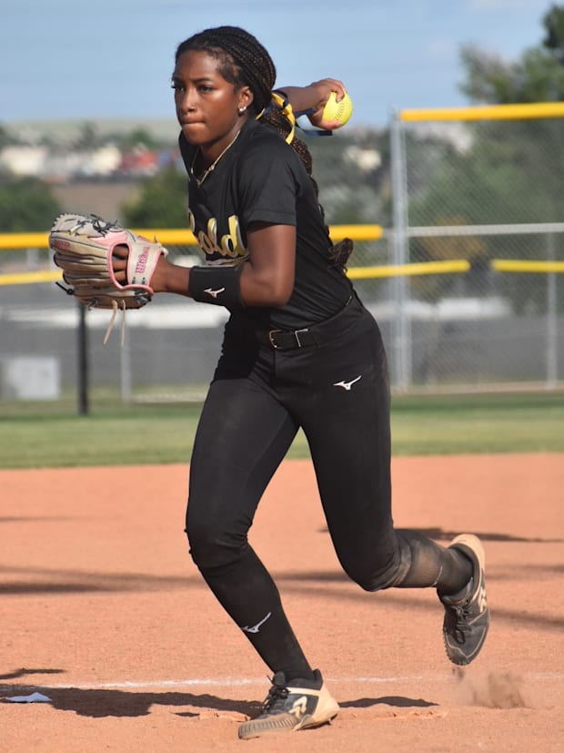 Nya Langlais has bounced back from a serious track injury to excel as a two-star on the softball diamond.