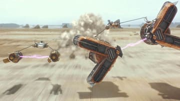 Star Wars Episode I: The Phantom Menace podracing. Image credit: StarWars.com