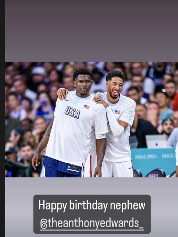 Tyrese Haliburton's Instagram Story 