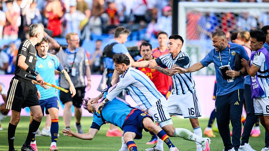 Gavi fight with Argentina