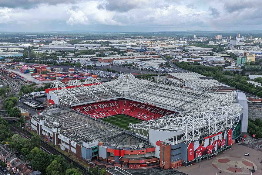 Old Trafford from the air