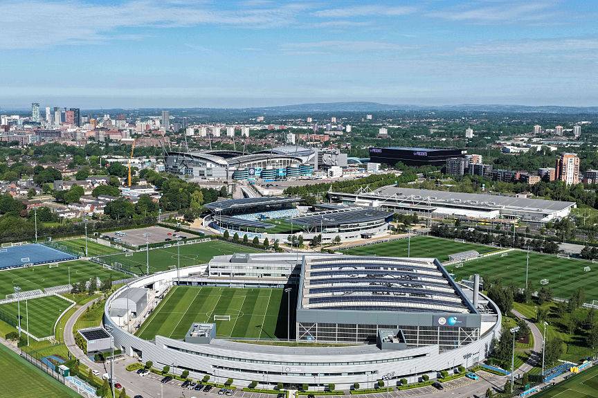 Etihad Campus aerial view