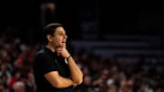 Cincinnati Bearcats head coach Wes Miller looks on in the second half of the NCAA basketball game between the Cincinnati Bearcats and Grambling State Tigers at Fifth Third Arena in Cincinnati on Sunday, Dec. 22, 2024.