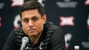 University of Cincinnati men’s basketball head coach Wes Miller speaks during a press conference at the University of Cincinnati on Tuesday, Sept. 16, 2025.