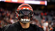 Cincinnati Bengals defensive end Trey Hendrickson (91) stands on the sideline in the fourth quarter of the NFL game between Cincinnati Bengals and Cleveland Browns at Paycor Stadium in Cincinnati on Sunday, Jan. 7, 2024.