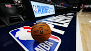 General view inside of Ball Arena before the game between the LA Clippers against the Denver Nuggets during game seven of first round for the 2025 NBA Playoffs. 