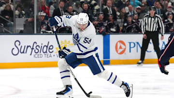 Toronto Maple Leafs rookie Easton Cowan has impressed during  his rookie season.