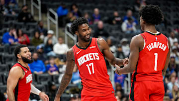 The Houston Rockets cannot split Tari Eason and Amen Thompson up 