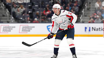Iorio playing in the preseason Washington Capitals v Columbus Blue Jackets game 