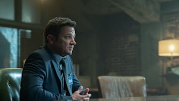 Jeremy Renner as Mike McLusky in Mayor of Kingstown episode 1, season 4, streaming on Paramount+, 2025. Credit: Dennis P. Mong Jr./Paramount+