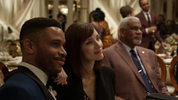 Episode 5. Jessica Chastain and Nnamdi Asomugha in "The Savant," premiering September 26, 2025 on Apple TV+