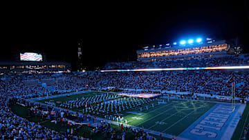 Nov 16, 2024; Chapel Hill, North Carolina, USA; An overall view of the field before the game at Kenan Memorial Stadium. Mandatory Credit: Bob Donnan-Imagn Images