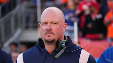 Dec 11, 2022; Denver, Colorado, USA; Denver Broncos head coach Nathaniel Hackett prior to the start