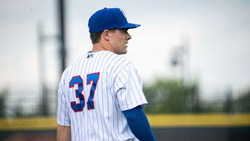 Iowa Cubs player Matt Shaw stands at 3rd base during the first inning against Cleveland Cubs on Thursday, Aug. 15, 2024, at Principal Park.