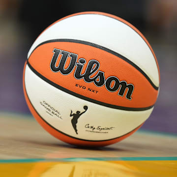 A Wilson Evo NXT official WNBA basketball 