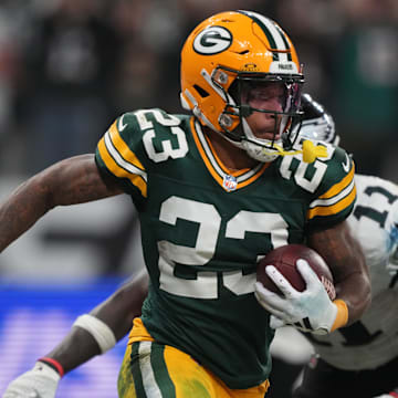 Green Bay Packers cornerback Jaire Alexander runs during the second half against the Philadelphia Eagles.