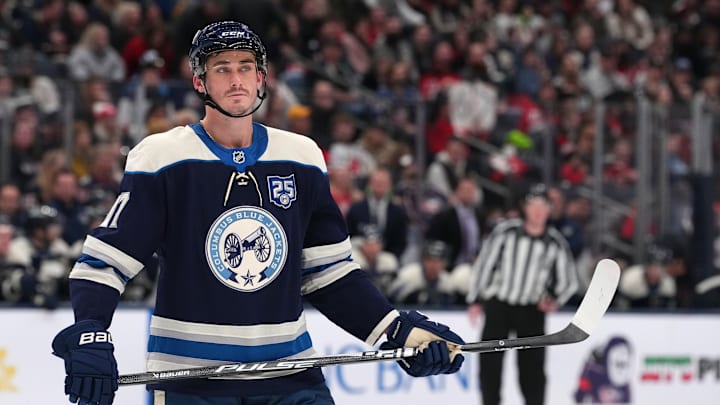 Blue Jackets forward Mason Marchment was placed on IR on Wednesday.