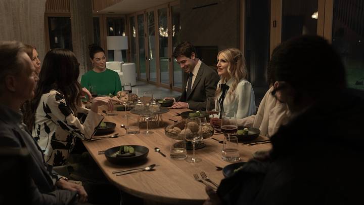 L-R James Wolk as Ben Reed and Annaleigh Ashford as Melissa Reed in Happy Face, episode 3, season 1, streaming on Paramount+. Photo credit: Ed Araquel/Paramount+
