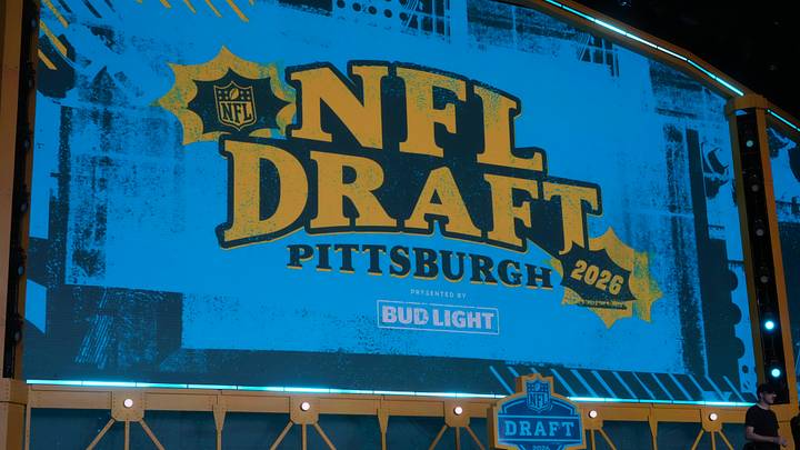 Apr 23, 2026; Pittsburgh, PA, USA; The 2026 NFL Draft Theater stage at Acrisure Stadium. Mandatory Credit: Kirby Lee-Imagn Images