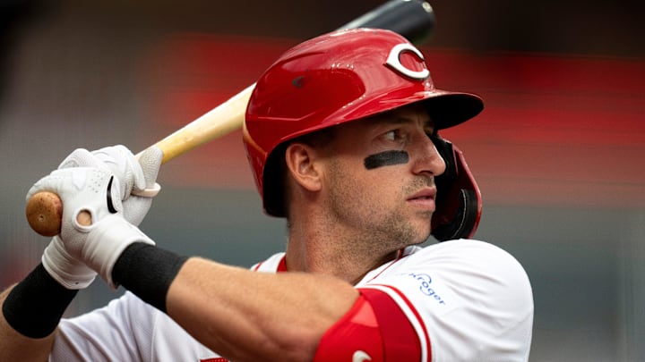 Cincinnati Reds left fielder Spencer Steer