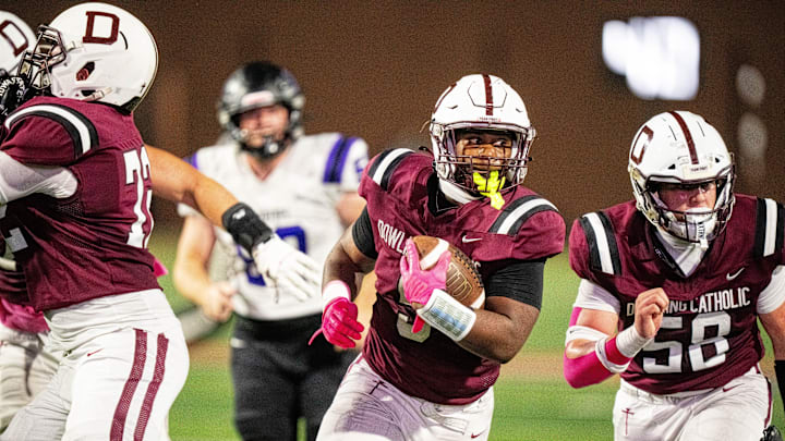 No. 1 Dowling Catholic defeated Marshalltown on Friday night with a final score of 42-0.